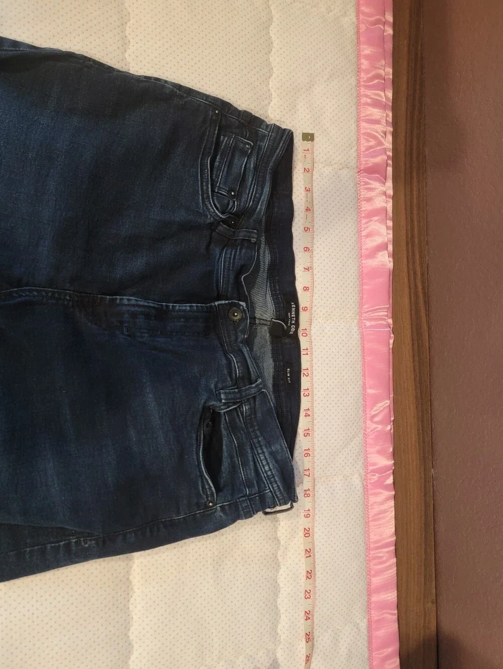 Kenneth Cole New York Slim Fit Dark Wash Jeans 38x32